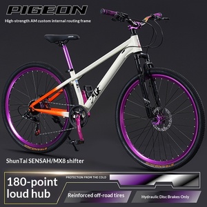 Bicicletta da Montagna ad Alte Prestazioni per Dirt Jump, 8 Velocità, 26/27.5 Pollici, Freno <span class=keywords><strong>a</strong></span> Disco, Forcella Ammortizzata, MTB per Ciclismo e Fuoristrada - Product Image 2