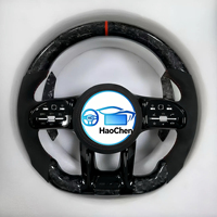 Volant de course style AMG en cuir Nappa, fourni directement par l'usine, pour Mercedes R190 AMG GT R172 SLK, adaptable aux véhicules sport.