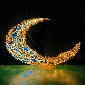 Lumières décoratives de Noël en forme de lune pour l'extérieur - Product Image 1