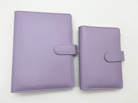Classeur de Budget en cuir Pu personnalisé, fournitures de bureau avec boucle, carnet de notes, couverture A5 A6, classeur à anneaux