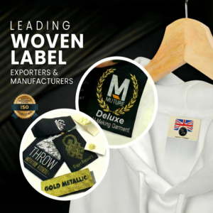 Etiquetas personalizadas de alta densidad con logotipo de marca privada para ropa, etiquetas principales para el cuello, accesorios de prendas, bolsas de costura. - Product Image 2