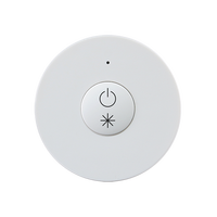 Sunricher SR-2807N Télécommande RF Super Mini Monochrome Boîtier en Plastique 1 Zone Compatible avec Tous les Récepteurs RF Universels
