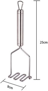 Presse-purée de pommes de terre en acier inoxydable, <span class=keywords><strong>passoire</strong></span> pour aliments pour bébés, presse-fruits - Product Image 2