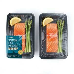 Bandeja de Plástico Desechable Negra de PP para Alimentos Congelados, Bandeja para Carne Fresca de Supermercado - Product Image 4