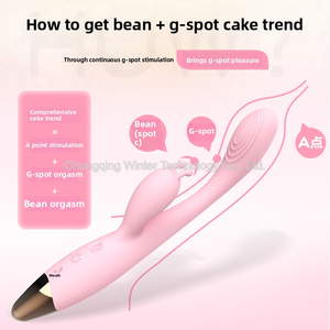 Vibrador de aquecimento G-Spot Rabbit com 10-Speed Dual Estimulação Purple Silicone Massager Pessoal para Mulheres e Casais - Product Image 2