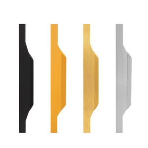 Poignées dissimulées en aluminium minimalistes modernes, multicolores, à montage arrière pour tiroirs, armoires et meubles - Product Image 1
