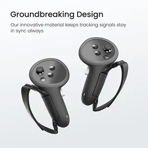 KIWI design New Arrival Controller Grips Silicone Cover VR Accessories with Battery Compartment Cover For Meta Quest 3