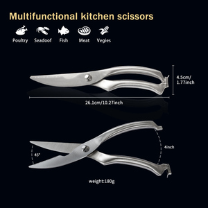 Ciseaux à volaille en <span class=keywords><strong>acier</strong></span> inoxydable robustes pour os, poulet et viande Ciseaux de cuisine à ressort de qualité supérieure - Product Image 5