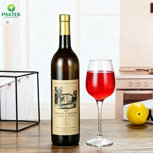 Bouteille de <span class=keywords><strong>vin</strong></span> en verre <span class=keywords><strong>bordeaux</strong></span> vert foncé givré de luxe pour <span class=keywords><strong>vin</strong></span> <span class=keywords><strong>rouge</strong></span> premium - Product Image 5
