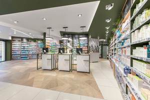 Meubles de décoration intérieure de <span class=keywords><strong>pharmacie</strong></span> moderne personnalisés Dijin, <span class=keywords><strong>prix</strong></span> d'usine en gros, étagères de présentation de <span class=keywords><strong>pharmacie</strong></span>, <span class=keywords><strong>armoire</strong></span> - Product Image 4