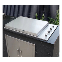 Barbecue Portable en Acier Inoxydable à 3 Brûleurs pour Jardin Camping Extérieur Barbecue au Gaz Propane