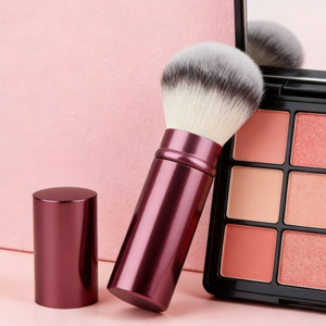 Brocha de Maquillaje Profesional de Marca Privada, Cerdas Suaves, Contorneado Facial, Belleza Diaria, Aplicación Suave de Polvo, Brocha para Polvos - Product Image 1