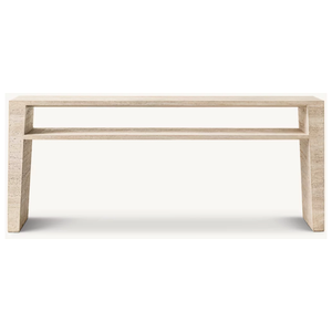 LANDIVIEW mobili viventi in marmo di lusso tavoli consolle da tavolo in travertino con <span class=keywords><strong>ponte</strong></span> in zoccolo personalizzato - Product Image 1