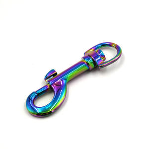 Mousqueton pour sac à écharpe, 2 pièces, fermoir à pince pivotant, soutien-gorge arc-en-ciel, vente en gros - Product Image 2