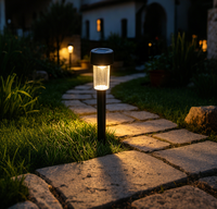 Lampe solaire LED à piquet en gros, étanche IP65, pour extérieur, jardin, allée, angle de faisceau 360°, intensité réglable, pour aménagement paysager, cour, parc
