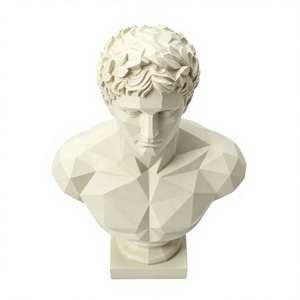Escultura de Busto de <span class=keywords><strong>Apolo</strong></span> Geométrica Personalizada al por Mayor, Estatua Abstracta de <span class=keywords><strong>Dios</strong></span> <span class=keywords><strong>Griego</strong></span> en Poliresina para Decoración de Arte en el Hogar u Oficina - Product Image 3