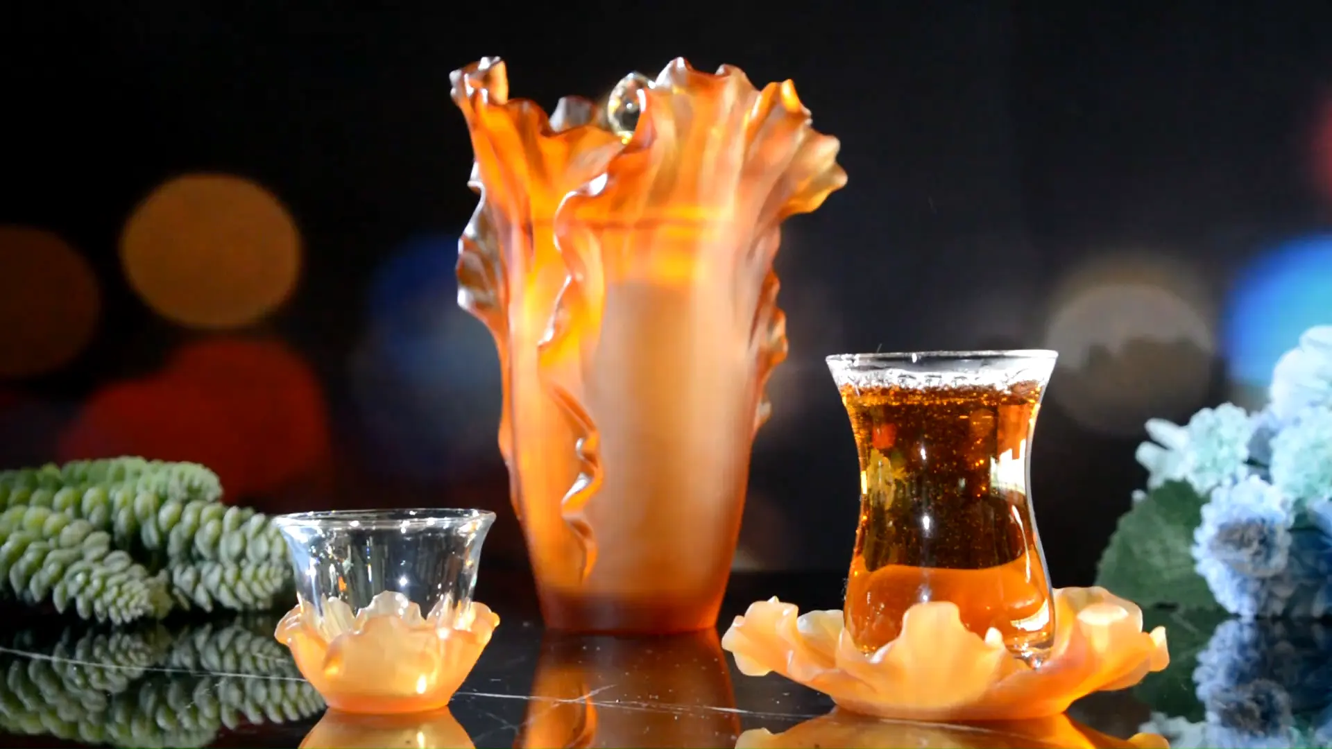 White Arabic Mabkhara Restaurants Coffee Tea Unique Modern Poppy Cups Set Manufacturer