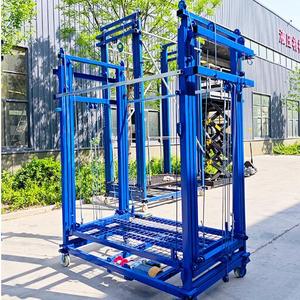 Élévateur électrique pour échafaudage, hauteur de 5m, 8m, 10 mètres. Plateforme élévatrice mobile / échafaudage électrique pliable - Product Image 6