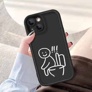 Ligne toilette personne impression échelle lentille Style antichoc TPU housse de téléphone portable pour Iphone 8 X Xr Xs 11 12 13 14 15 16 17 Air - Product Image 6