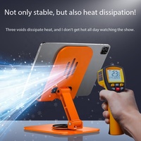 Support de téléphone en métal pliable et télescopique, support rotatif pour tablette, support portable mains libres pour diffusion en direct, vente en gros, logo personnalisé