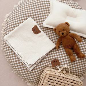 Couverture de sieste de Style coréen avec petit ours brodé couverture de lait pour bébés enfants pour l'école - Product Image 5