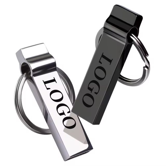 Custom Logo Flash Drive Best Price Gift USB Flash Drive 4GB 8GB 16GB 32GB 64GB 128GB with Different Capacity Metal Pack Box