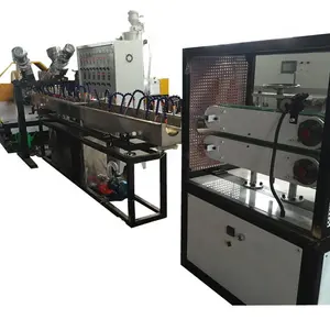 Plastic machine PVC spiraal staaldraad versterkte slang pijp making machine