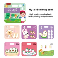 KEYBABY pour l'audit BSCI, livre de coloriage de l'alphabet arabe avec poignée, cahier éducatif pour enfants à faire soi-même pour l'écriture et le dessin