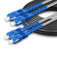 Câble à fibres optiques tactique DIMAN 2 cœurs SC-SC UPC, blindé, étanche, PVC/LSZH, pour FTTH 5G IP 1, fabriqué en Chine