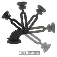 Support magnétique de téléphone pour voiture réglable à 360 degrés, support de téléphone portable à aimant puissant pour voiture, Android, silicone, ABS, maison, extérieur