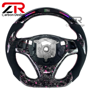 Volante Deportivo Personalizado de Fibra de Carbono Forjado con LED y RPM, para <span class=keywords><strong>BMW</strong></span> M3 M1 M2 E93 E82 E36 <span class=keywords><strong>E46</strong></span> E60 E84 E87 E90 E92 335 335i <span class=keywords><strong>320d</strong></span> 330i - Product Image 1