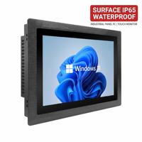 PC industriel étanche IP65 de 10,1 pouces avec écran tactile sans ventilateur et châssis en aluminium CNC pour la transformation alimentaire et les salles blanches