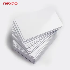 White Plain PVC Plastic Card Printable Customized Printing Business ID Card