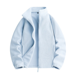 Nouvelle Collection Automne 2026 – <span class=keywords><strong>Veste</strong></span> <span class=keywords><strong>Polaire</strong></span> Unisexe Imprimée Décontractée et Chaude pour Couples, Couleur Unie, Tendance - Product Image 5