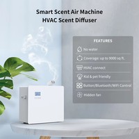 Diffuseur de parfum commercial de grande capacité 1000ML pour système HVAC, avec panneau tactile en acrylique et conception de verrouillage de sécurité
