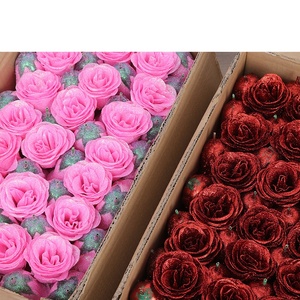<span class=keywords><strong>Roses</strong></span> en cristal pour le commerce extérieur en gros, têtes de <span class=keywords><strong>roses</strong></span> en cristal bleu Enchantress avec poudre dorée pour les réceptions et événements festifs - Product Image 2