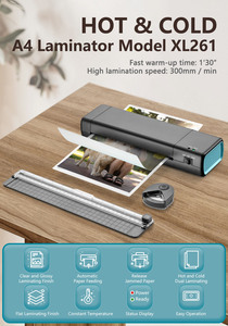 Xl261 văn phòng A4 nóng/lạnh Laminator A5/A6 điện giấy cán máy ảnh tự động đồ thị cán máy - Product Image 2
