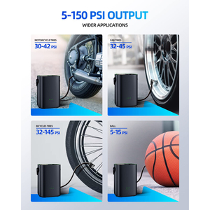 Gonfleur <span class=keywords><strong>de</strong></span> <span class=keywords><strong>pneus</strong></span> portable 150 PSI avec écran tactile - Product Image 5