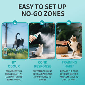<span class=keywords><strong>Spray</strong></span> répulsif moderne pour chats, intérieur/extérieur, entraînement, dissuasion, chats, chiens, ingrédients naturels sûrs, arrêt du grincement et du griffage - Product Image 3