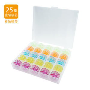 Tbone 25 Compartment Colored Spindle <b>Box</b> For <b>Sewing</b> Machine Parts Plastic Portable - Product Image 1