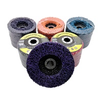 Disque abrasif en bande 4, 4,5, 5 pouces, violet, noir, bleu, support personnalisé pour les distributeurs mondiaux en gros