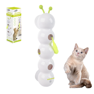 AFP-Juguete interactivo para gatos, gusano activado por movimiento, cola esponjosa automática, juguete eléctrico para gatos Whack A Hole, juguete de caza para gatos - Product Image 6