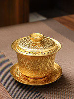 Ensemble de thé portable en céramique de luxe avec une théière et deux tasses, pour une utilisation en extérieur, Feiyueyao
