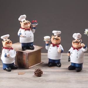 Estatua de <span class=keywords><strong>Chef</strong></span> para Decoración del Hogar, Adornos de Cocina, Figura de <span class=keywords><strong>Chef</strong></span> de Resina - Product Image 4