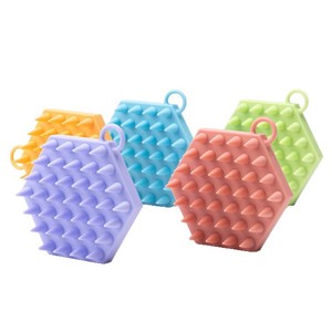 custom logo silicone <b>scalp</b> massager shampoo <b>brush</b> 2 in 1 <b>scalp</b> massager hair growth <b>scalp</b> scrubber - Product Image 5