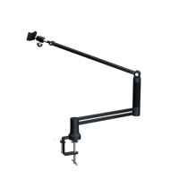 Nouveau design Heavy Duty Flexible Suspension Ciseaux Long Bras De Bureau Diffusion Microphone Bras Stand Pour Studio