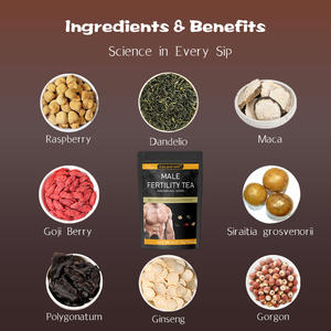 남성 성적 능력 향상 티백 다산 향상 및 영양 신장 에너지 남성을위한 남성 다산 차 성적 - Product Image 5