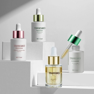 Eco Friendly Skincare Essence Glass <b>Bottle</b> <b>Oil</b> <b>Bottles</b> With Droppers 38ml Empty clear White and Glass Droppers - Product Image 1