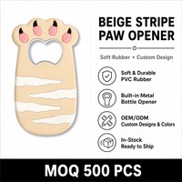 Ouvre-bouteille de bière en PVC souple 3D personnalisé OEM ODM, ouvre-boissons en métal robuste avec insert, vente en gros, cadeau