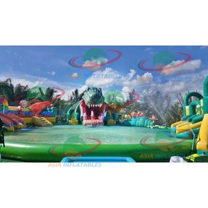 Taman Hiburan Air Bergerak Luar Ruangan Aqua <span class=keywords><strong>Park</strong></span> Desain Baru Taman Air Dinosaurus Tiup - Product Image 3